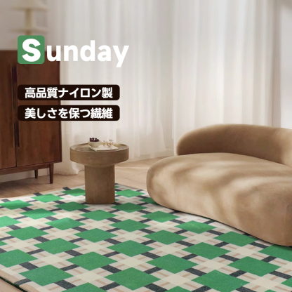 Square ふわふわ柔らかラグ