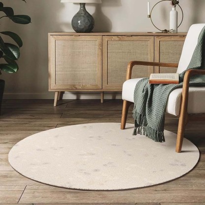 Cotton 高級ニュージーランド産ウールラグ