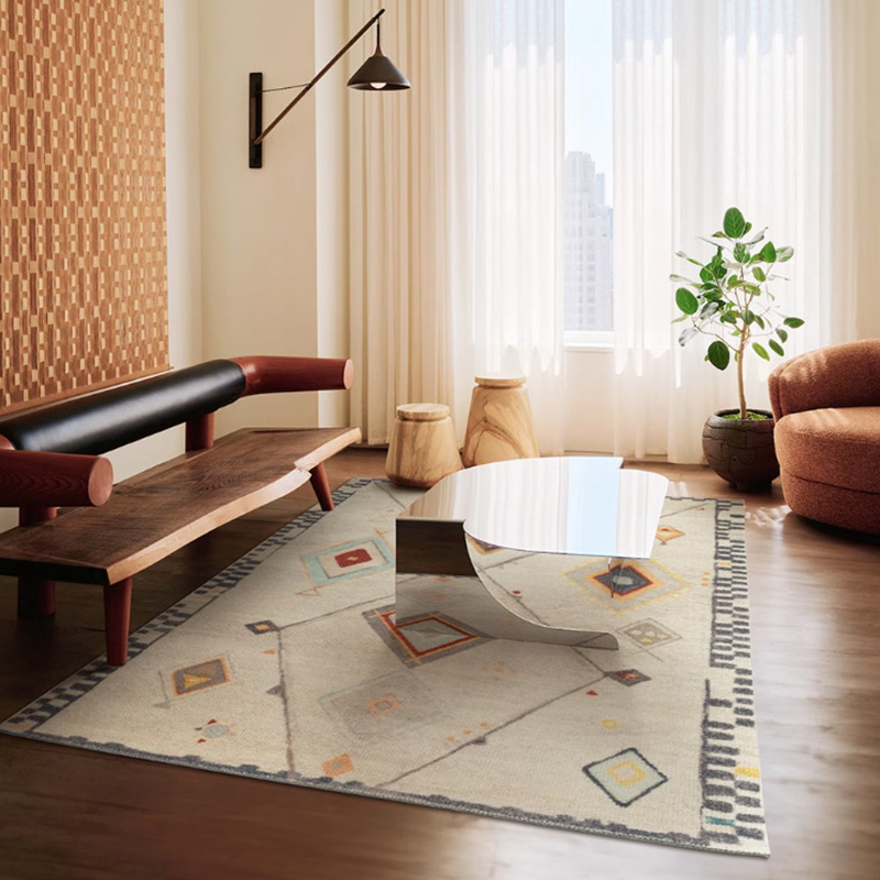 Morocco 高級ニュージーランド産ウールラグ | 防汚性能に優れた