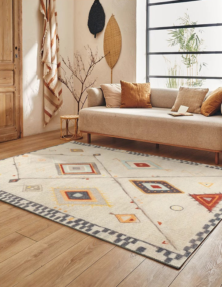 Morocco 高級ニュージーランド産ウールラグ | 防汚性能に優れた