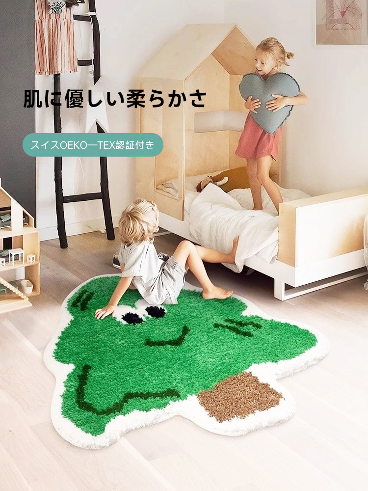 Lucky Tree ふわふわ柔らかラグ | 雲のような肌触りと安全性を両立