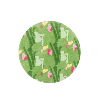 Flower ふわふわ柔らかラグ