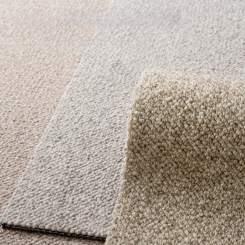 無地 高級ニュージーランド産ウールラグ