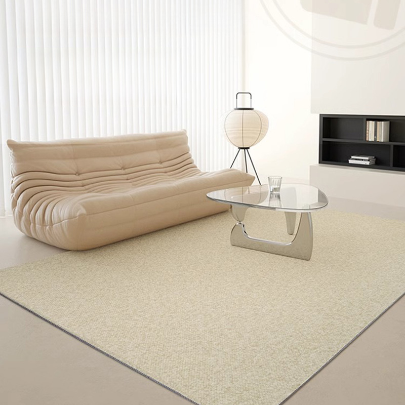 無地 高級ニュージーランド産ウールラグ