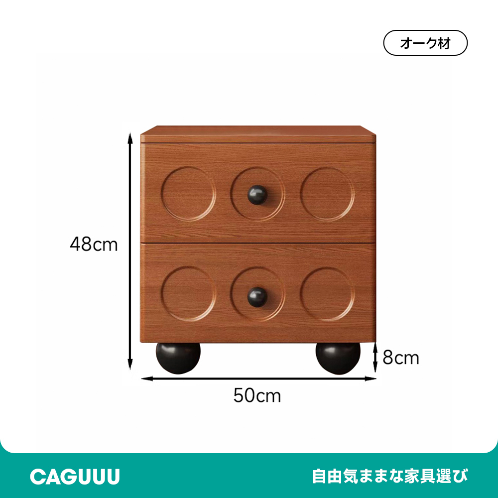 木製デザインナイトテーブル