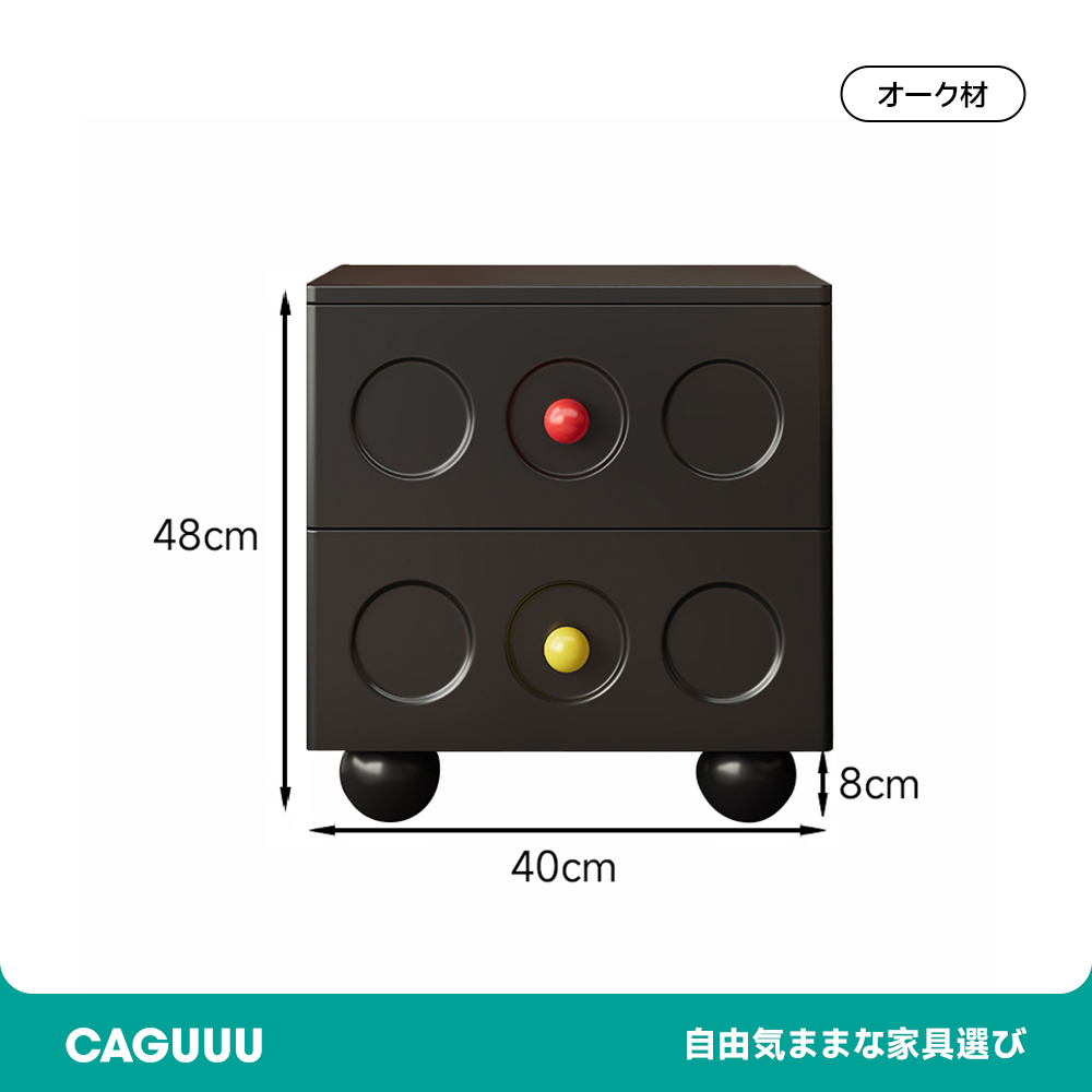 木製デザインナイトテーブル