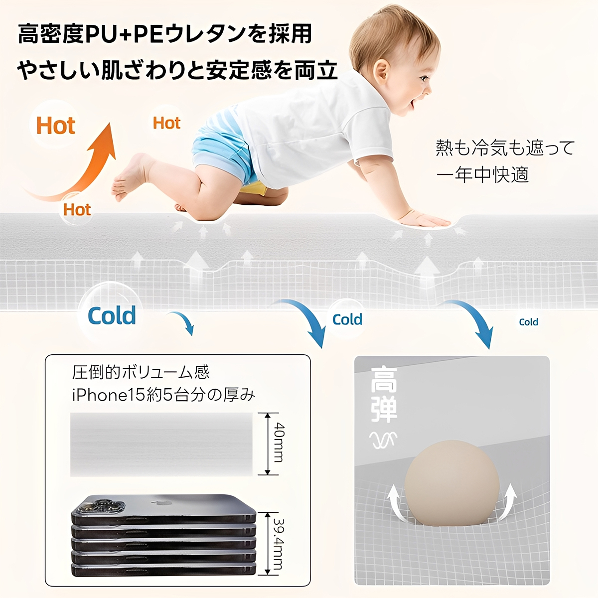 イージーケア転倒防止マット