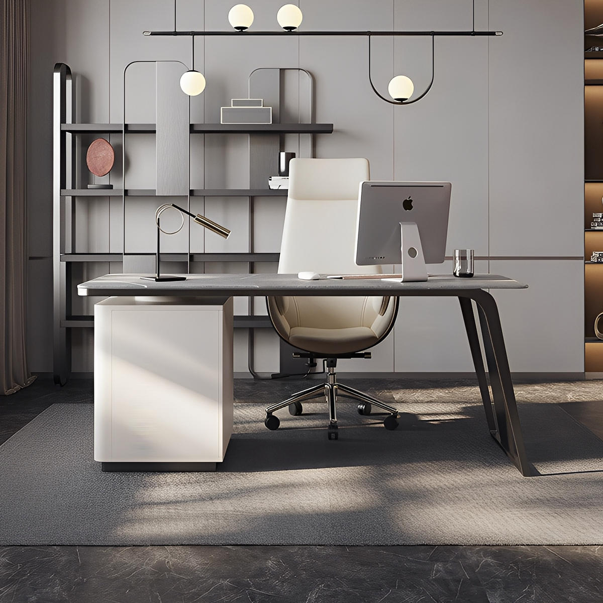 袖机付きデスク｜作業効率アップ・収納力も抜群【CAGUUU公式】