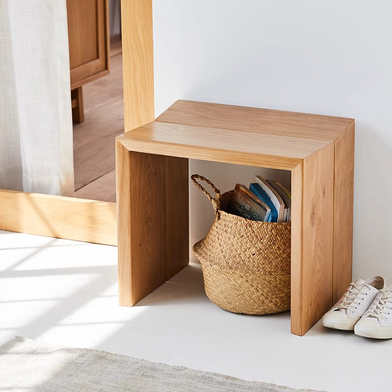 木製スクエアスツール