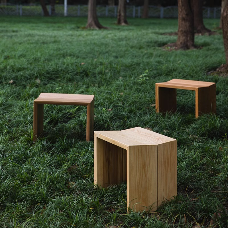木製スクエアスツール