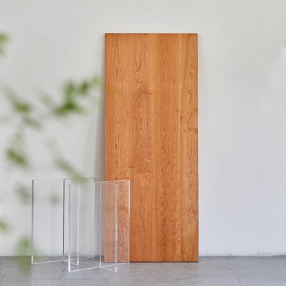 アクリル木製ダイニングテーブル