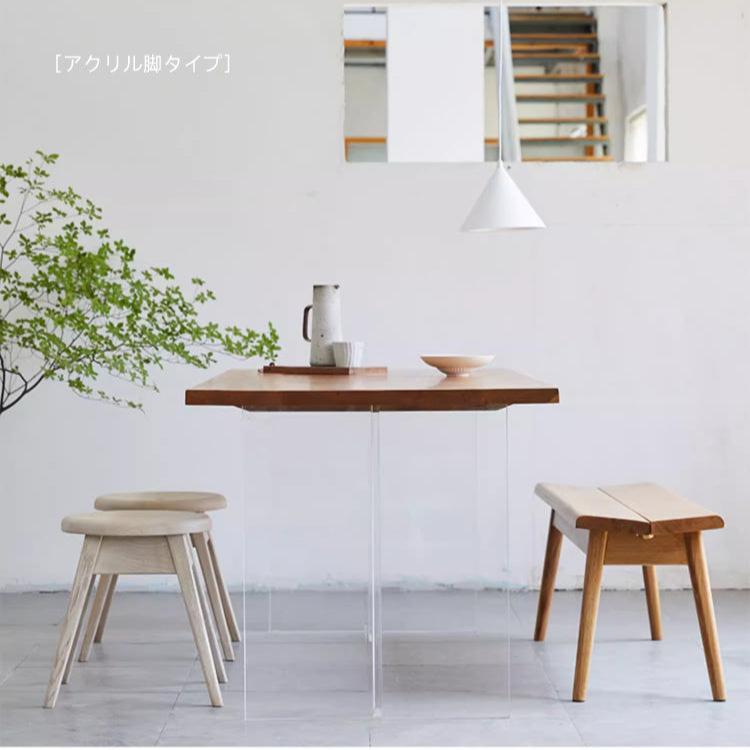 アクリル木製ダイニングテーブル