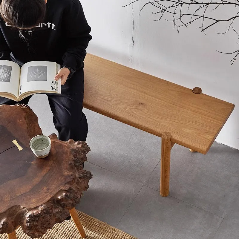 クラシック木製ロングベンチ