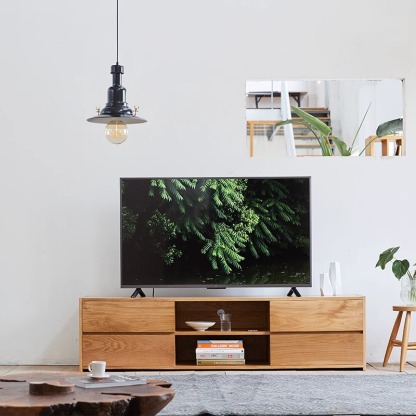 ホワイトオーク製テレビキャビネット