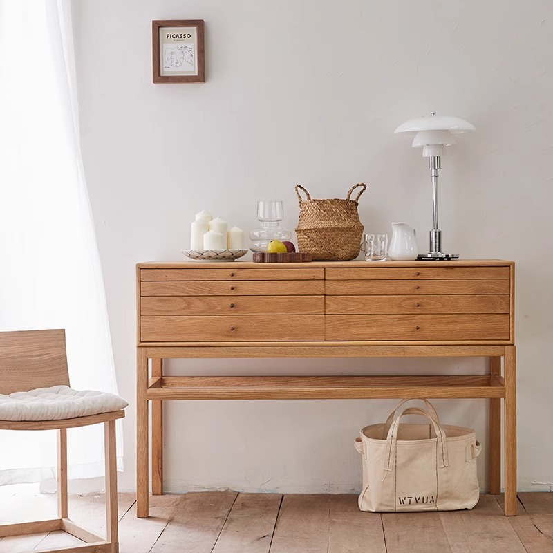 ホワイトオーク製サイドテーブル