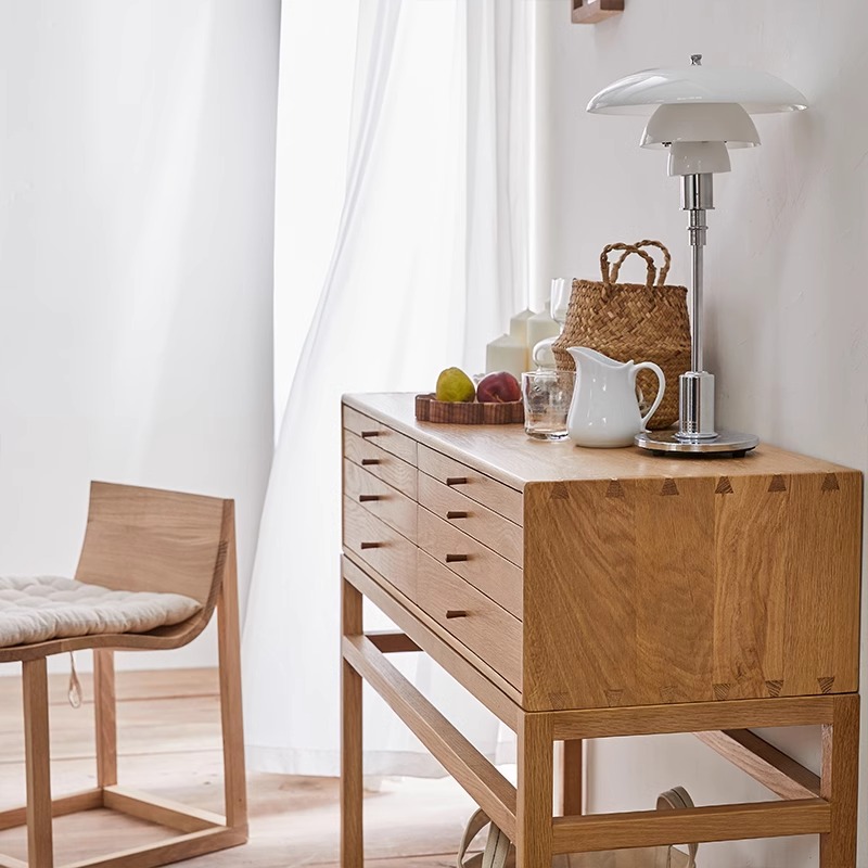 ホワイトオーク製サイドテーブル