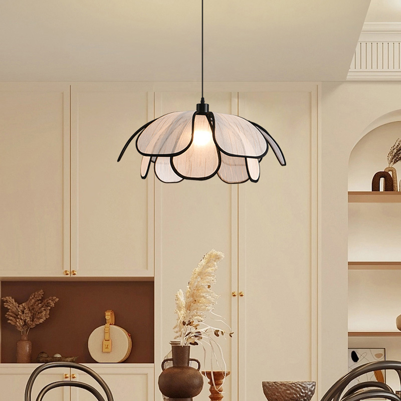 レトロフラワーペンダントライト