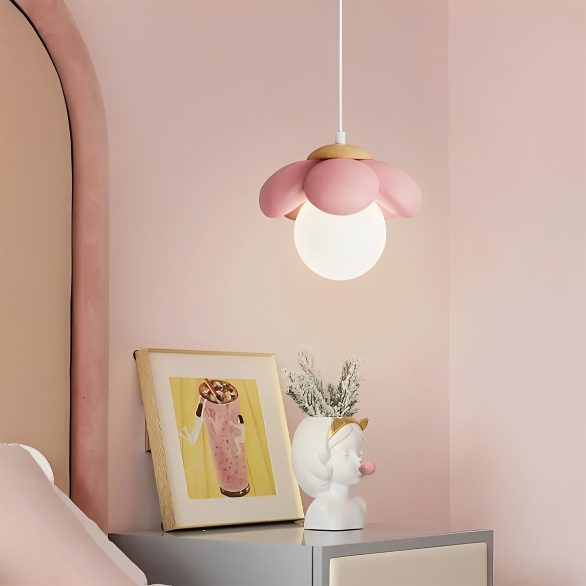 フラワーデザインペンダントライト