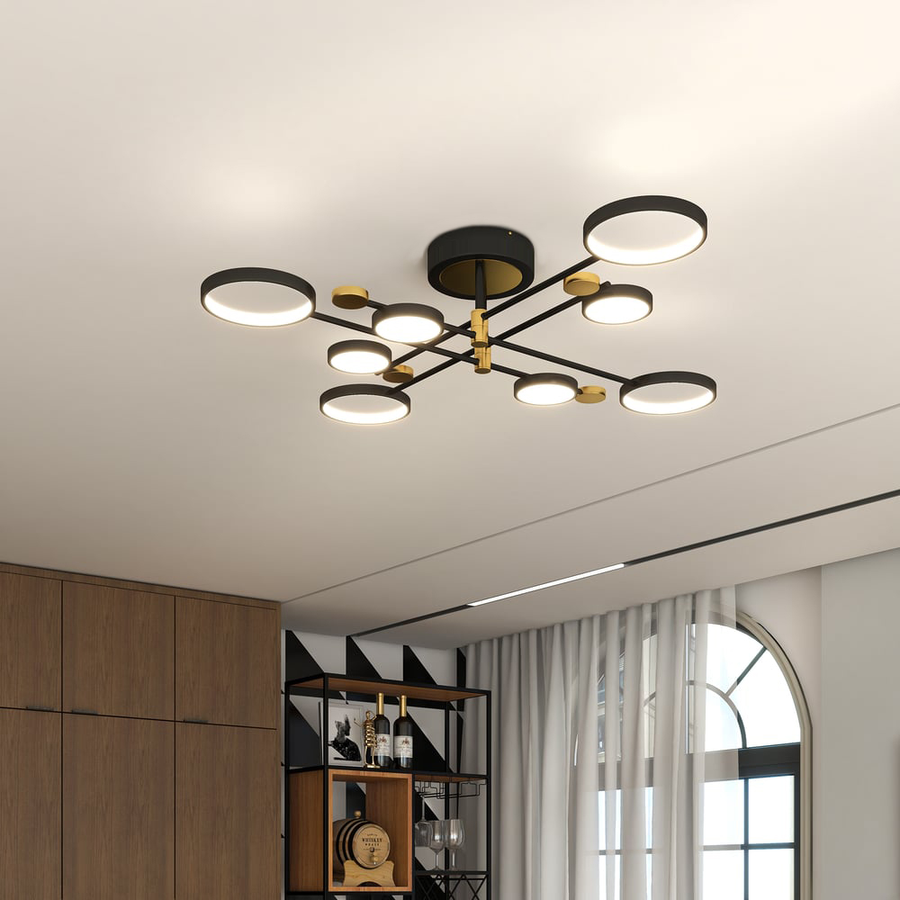 北欧風ゴールドシーリングライト | さりげないゴールドで天井に洗練の