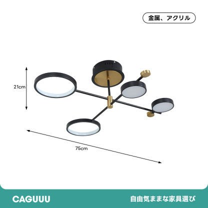 北欧風ゴールドシーリングライト