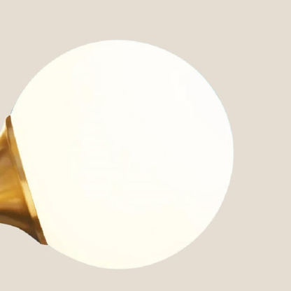 グローブシェードミニシャンデリア | 柔らかな光で演出 小空間に映える