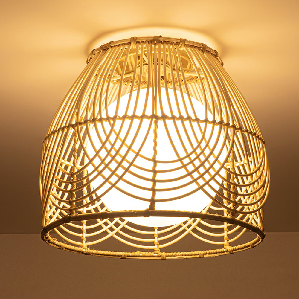 ラタン 花びらデザイン シーリングライト ラタン 花びらデザイン シーリングライト ラタンデザイン シーリング