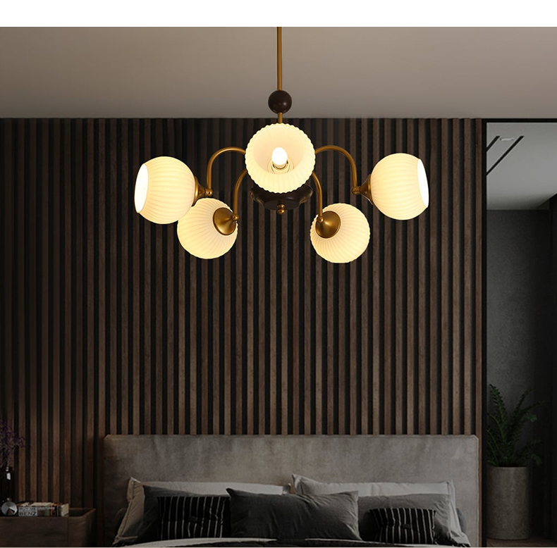 北欧風ホワイトシーリングライト | 不規則配置デザインが映える 北欧