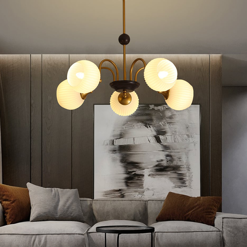 北欧風ホワイトシーリングライト | 不規則配置デザインが映える 北欧