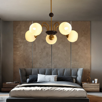 北欧風ホワイトシーリングライト | 不規則配置デザインが映える 北欧