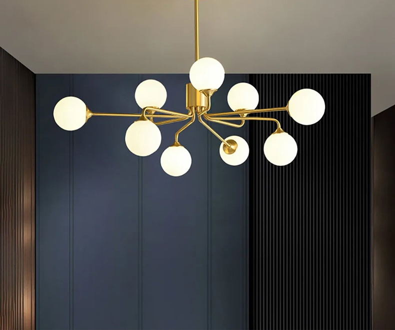 【美品】ウニコ　シャンデリア照明 シャンデリア 別売りでリモコン付き LED 照明 おしゃれ 8灯 ブラック