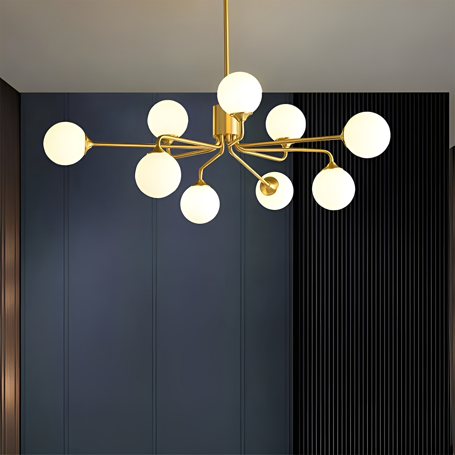 ゴールドフレーム シャンデリア RRTYO Damitri 12-Light Brushed Gold Industrial Vintage Wheel-Shape