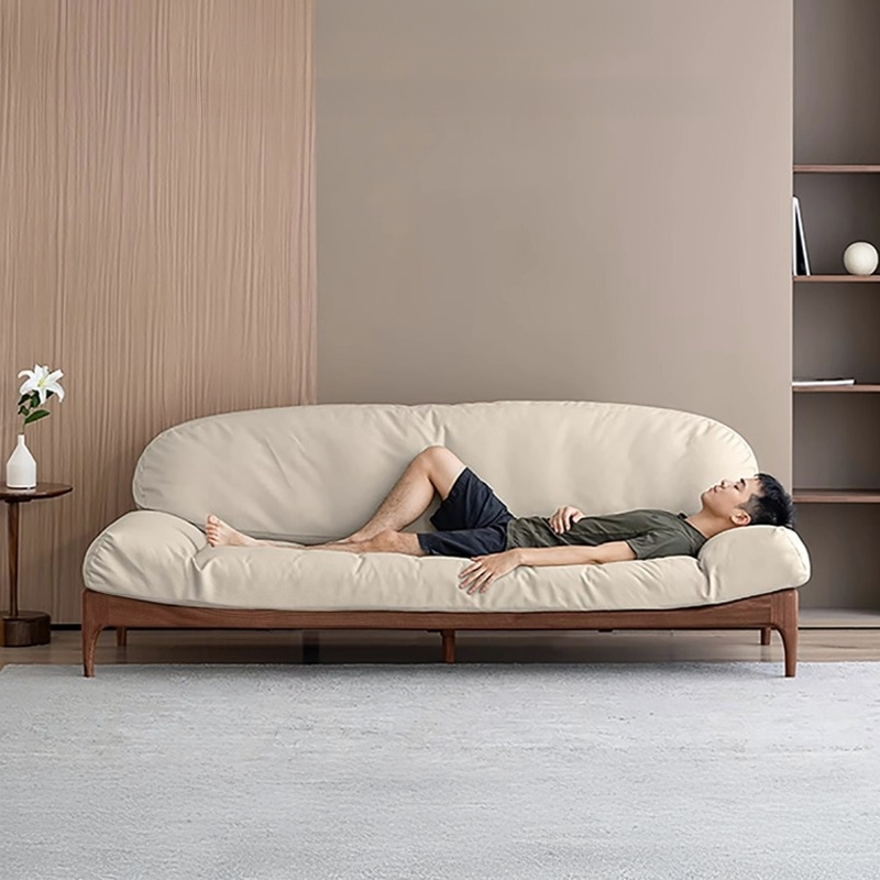 ソフトラウンジ木製フレームソファ