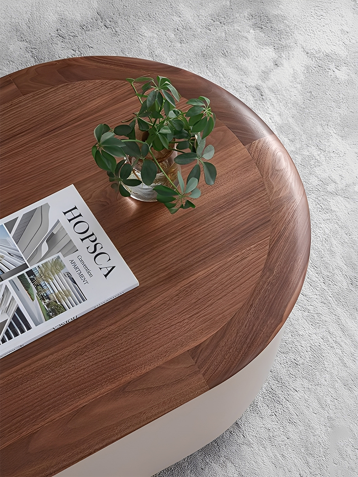 回転天板収納ローテーブル