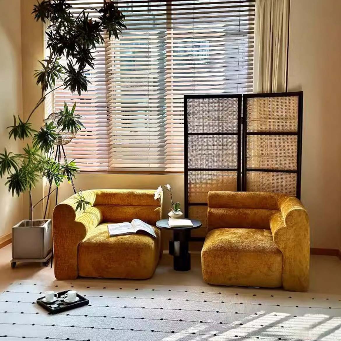 展開式リビングソファ