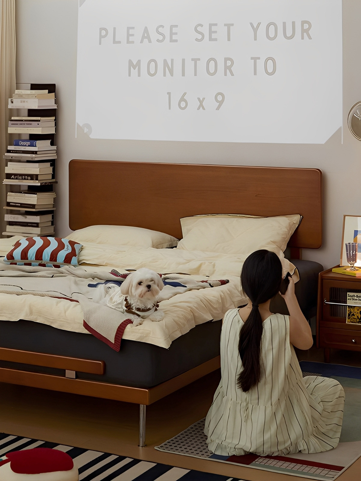 ツゲ材 ヴィンテージウッドベッド