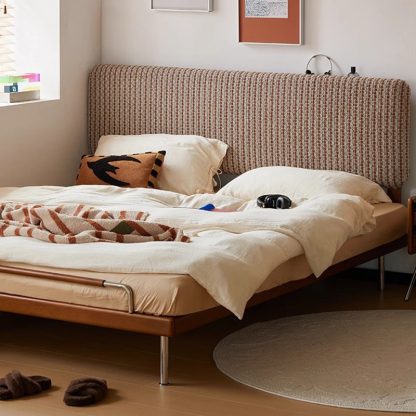 ツゲ材 モダンレトロフレームベッド