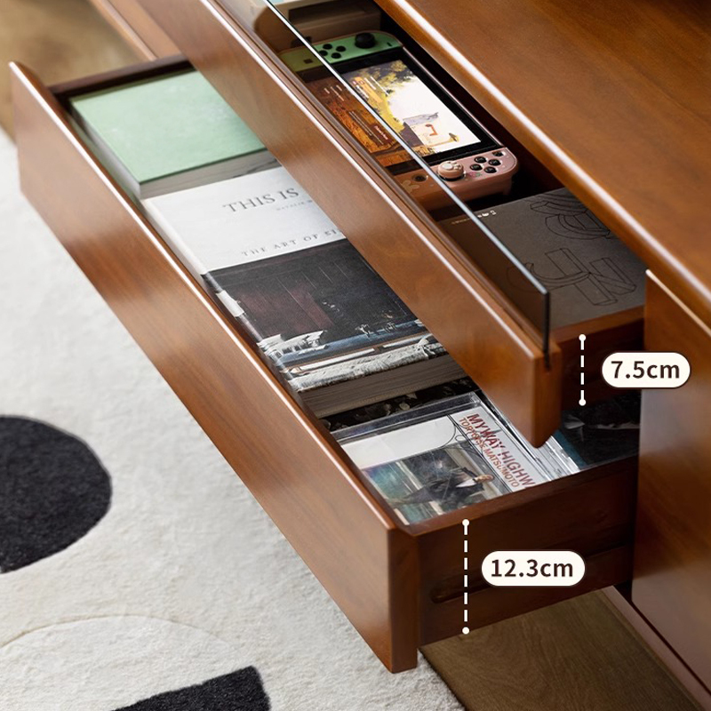 ツゲ材 レトロ調ステンレス脚テレビボード