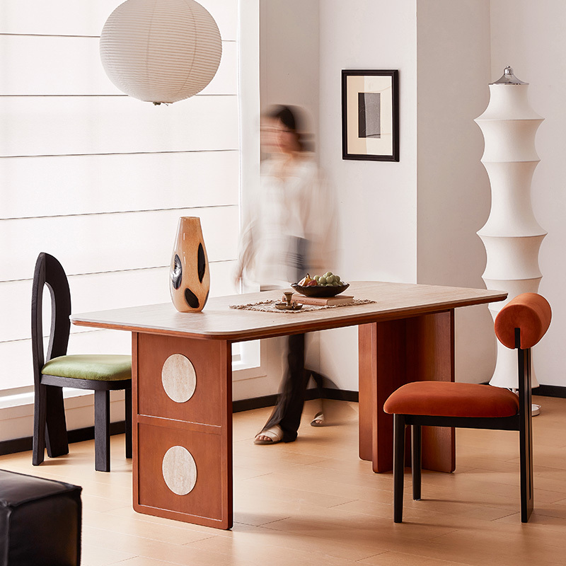 ツゲ材 ワイドダイニングテーブル