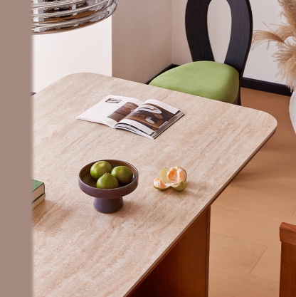 ツゲ材 ワイドダイニングテーブル