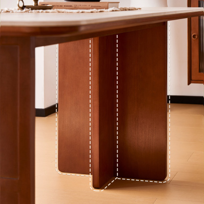 ツゲ材 ワイドダイニングテーブル