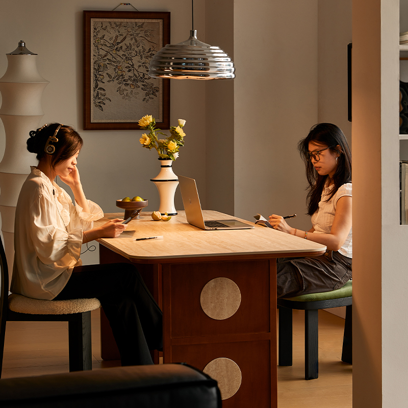 ツゲ材 ワイドダイニングテーブル