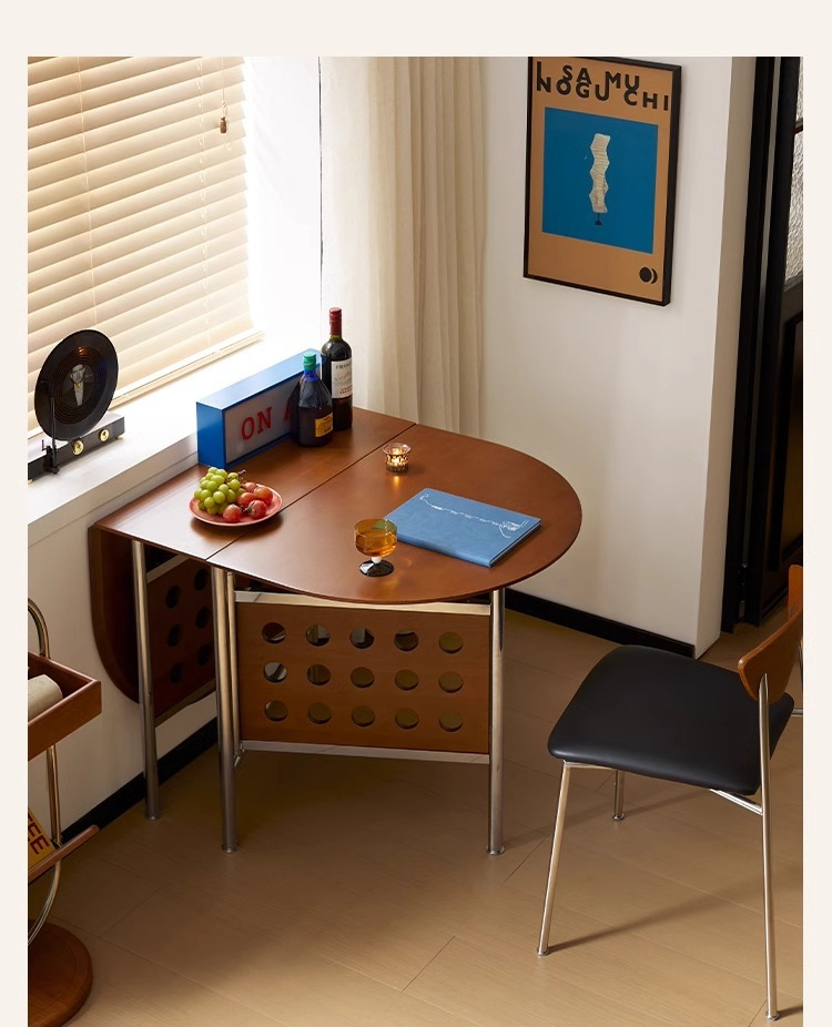 ツゲ材 伸長式ダイニングテーブル | 天然ツゲ材使用 美しい木目と耐久