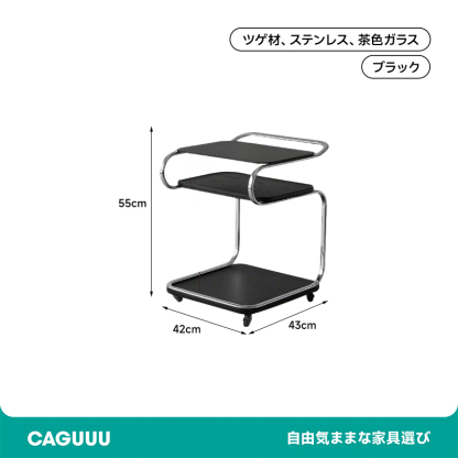 ツゲ材クラシックサイドテーブル