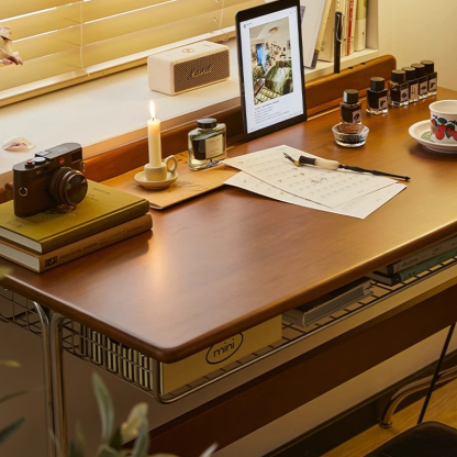 ツゲ材 レトロモダンライティングデスク – CAGUUU