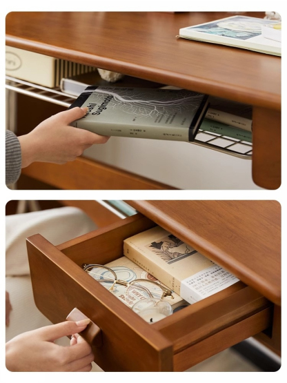 ツゲ材 レトロモダンライティングデスク – CAGUUU