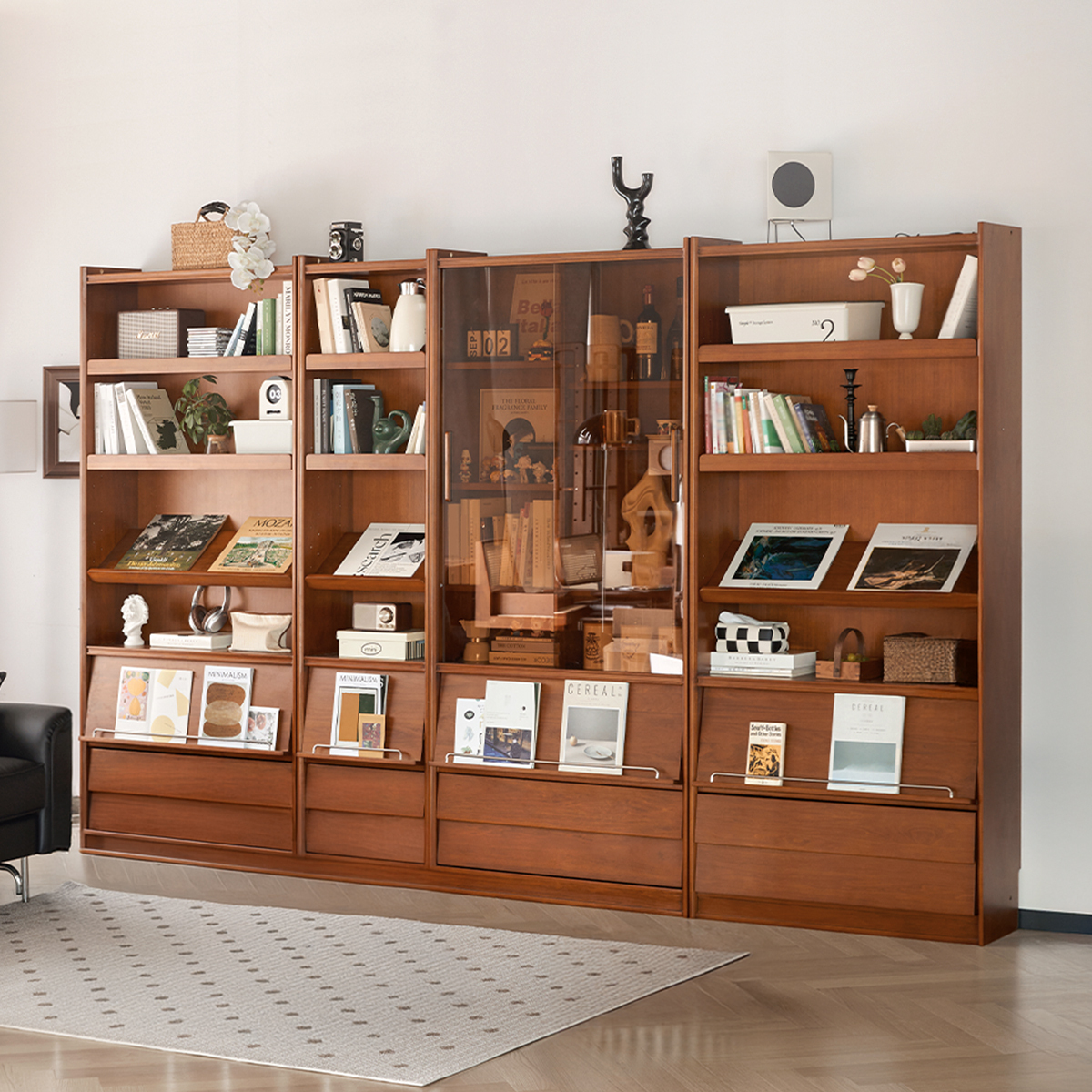 ツゲ材 クラシック本棚