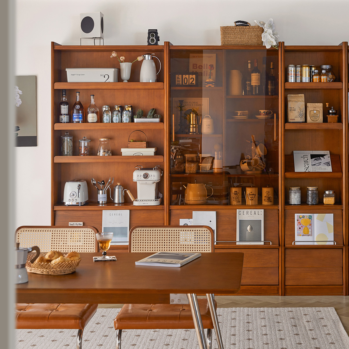 ツゲ材 クラシック本棚