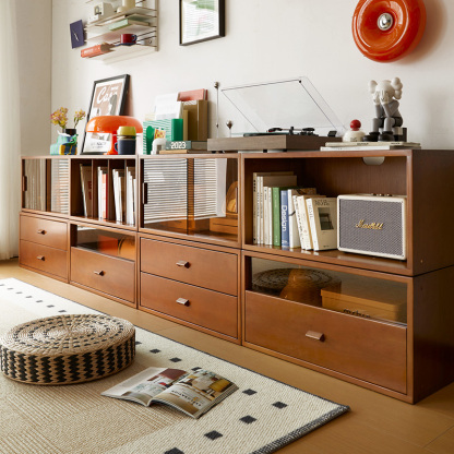 ツゲ材 モジュールボックスキャビネット | 高級感と耐久性を兼ね備えた