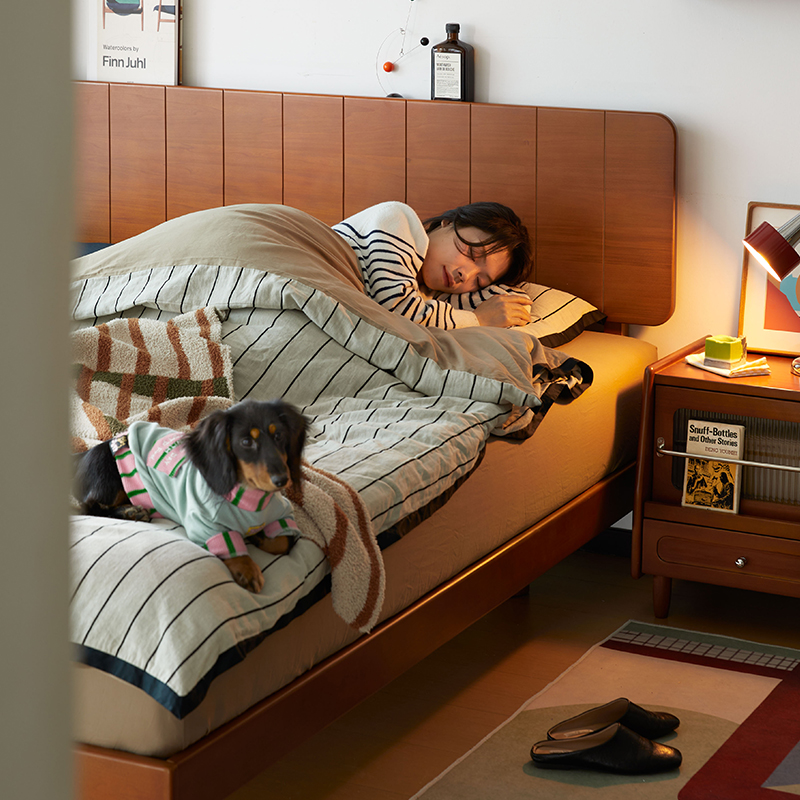 ツゲ材 フローティングローベッド