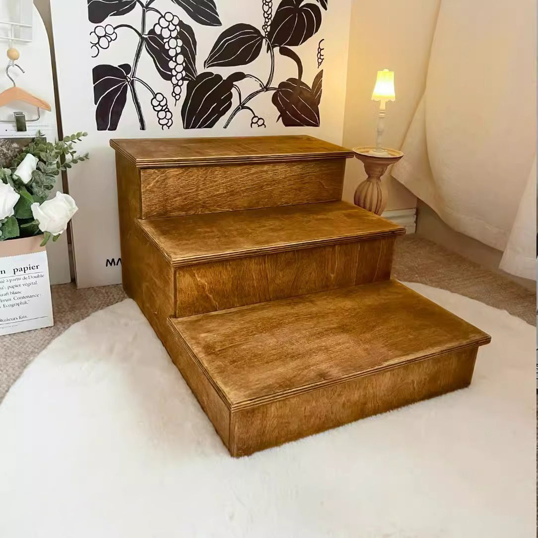 ペット用木製ミニステップ | ヴィンテージ感漂うおしゃれな